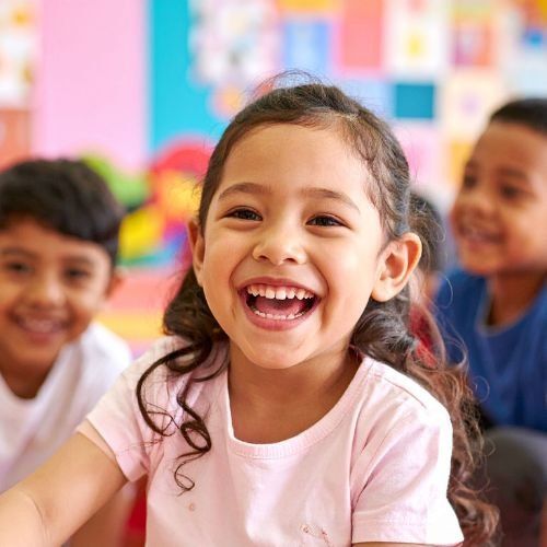Crianças em uma atividade educativa